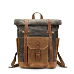 Waxed Canvas & Leather Rucksack